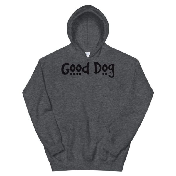 Kinky Cloth Dark Heather / S Good Dog Black Hoodie