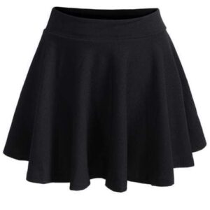 Celeste Women's Clothing L Good Girl After Class Pleated Black Skirt