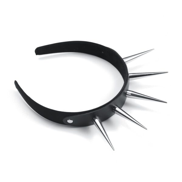 Kinky Cloth Goth Black Spiked HairBand