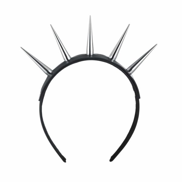 Kinky Cloth Goth Black Spiked HairBand