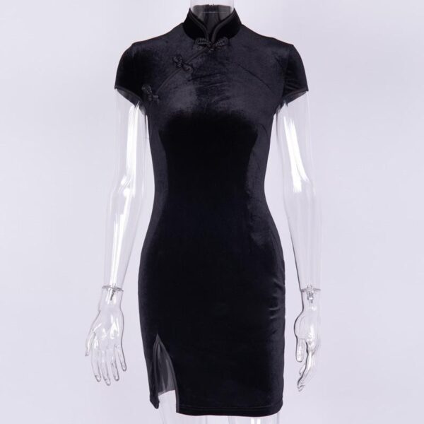 Kinky Cloth Goth Cheongsam Dress