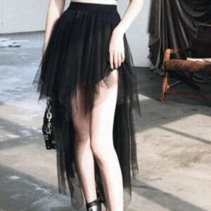 Kinky Cloth Gothic Black Tulle Skirt