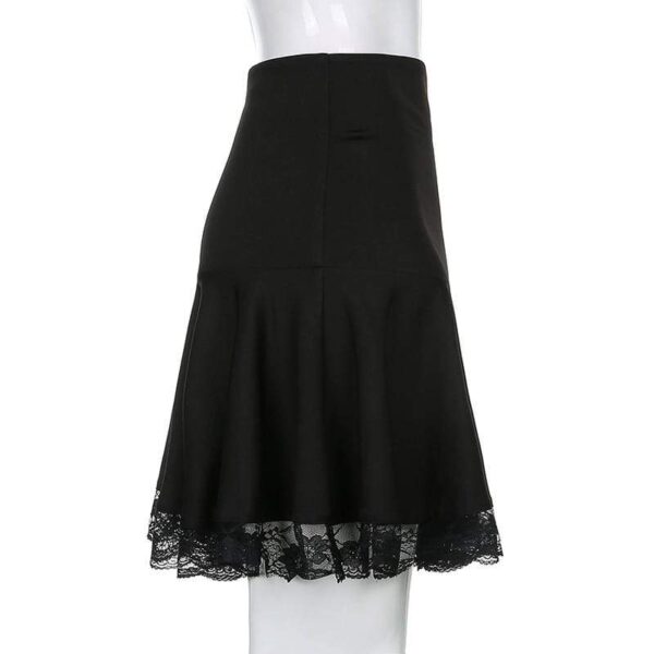 Kinky Cloth 349 Gothic Lace Skater Skirt