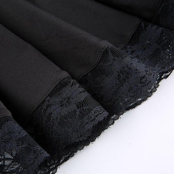 Kinky Cloth 349 Gothic Lace Skater Skirt