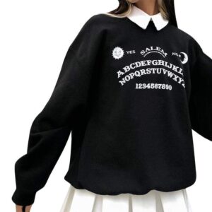 Kinky Cloth 200000348 Black / S Gothic Ouija Long Sweater Top