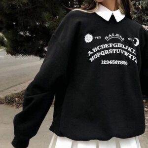 Kinky Cloth 200000348 Black / S Gothic Ouija Oversized Long Sweater