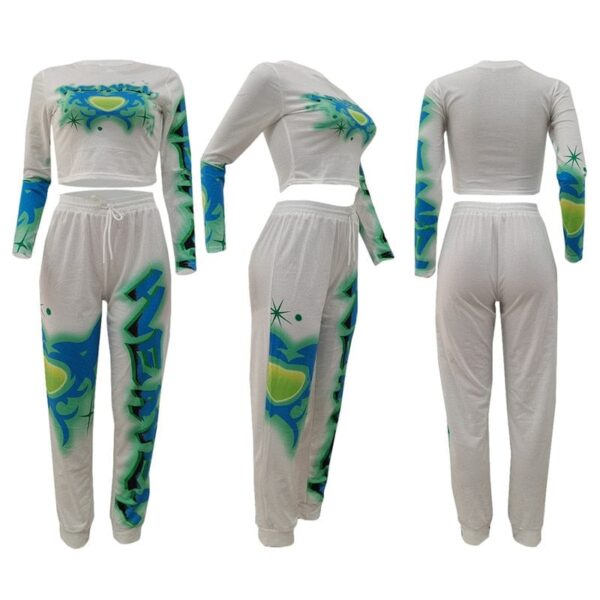 Kinky Cloth Graffiti Jogger Sweat Suit Set