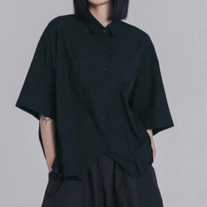 Kinky Cloth Half Sleeve Loose Fit Shirt