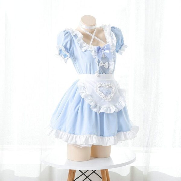 Kinky Cloth Halter Dress Lolita Maid Dress