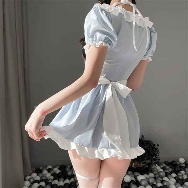 Kinky Cloth Halter Dress Lolita Maid Dress