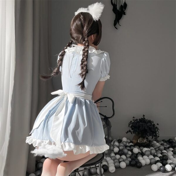 Kinky Cloth Halter Dress Lolita Maid Dress