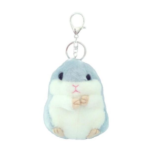 Kinky Cloth Blue Hamster Plush Keychain