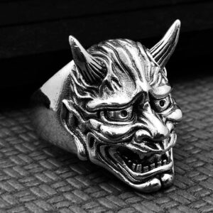 Kinky Cloth Resizable / WN1035 Hannya Mask Ring