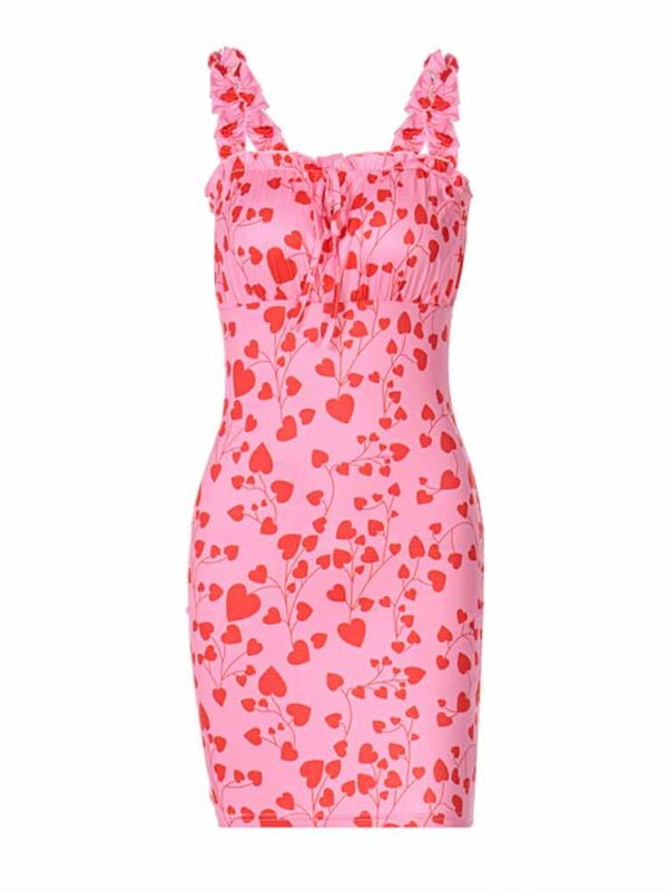 Kinky Cloth Heart Print Sundress