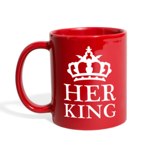 SPOD Full Color Mug Her King Black Mug