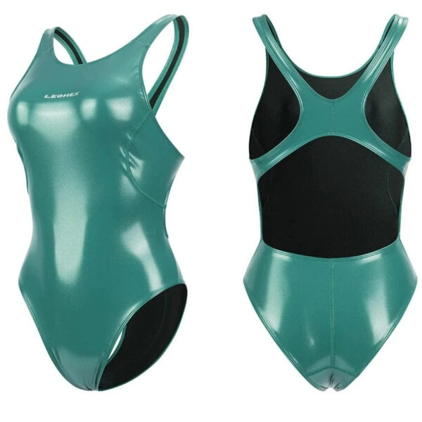 Kinky Cloth Green / M High Cut One Piece Swimwear