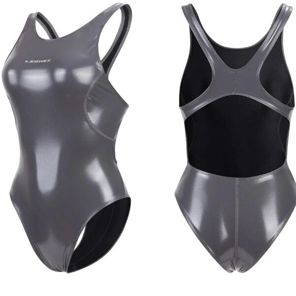 Kinky Cloth Grey / M High Cut One Piece Swimwear