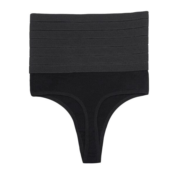 Kinky Cloth Black / S High Waist Breathable Shaping Thong