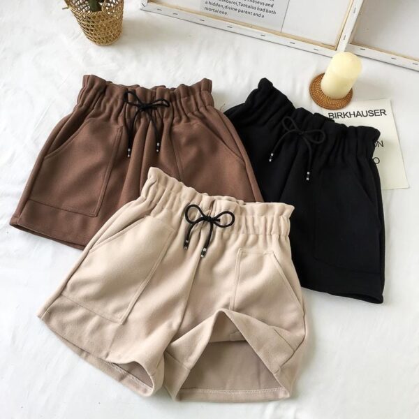 Kinky Cloth High Waist Drawstring Shorts