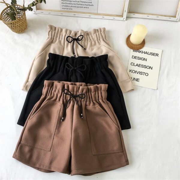 Kinky Cloth High Waist Drawstring Shorts