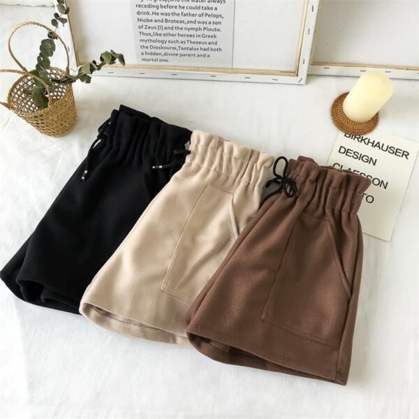 Kinky Cloth High Waist Drawstring Shorts