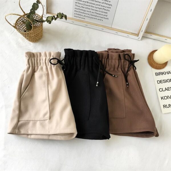 Kinky Cloth High Waist Drawstring Shorts