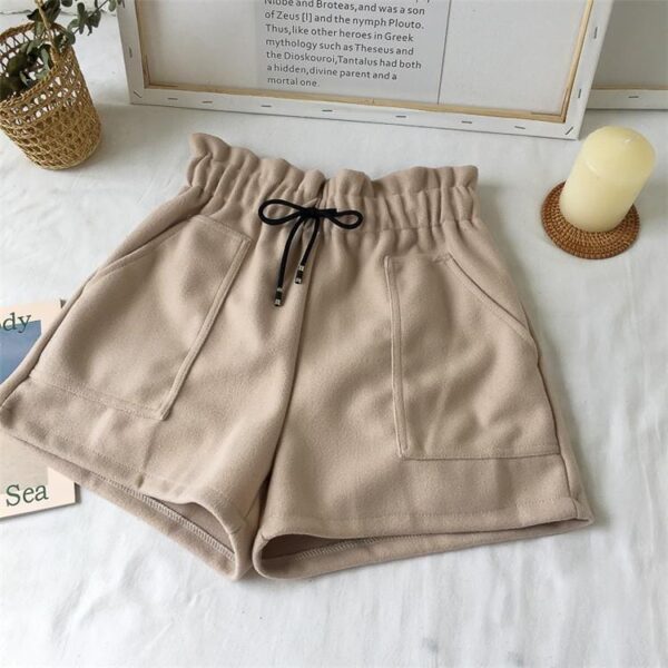 Kinky Cloth High Waist Drawstring Shorts