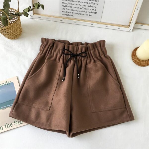 Kinky Cloth High Waist Drawstring Shorts