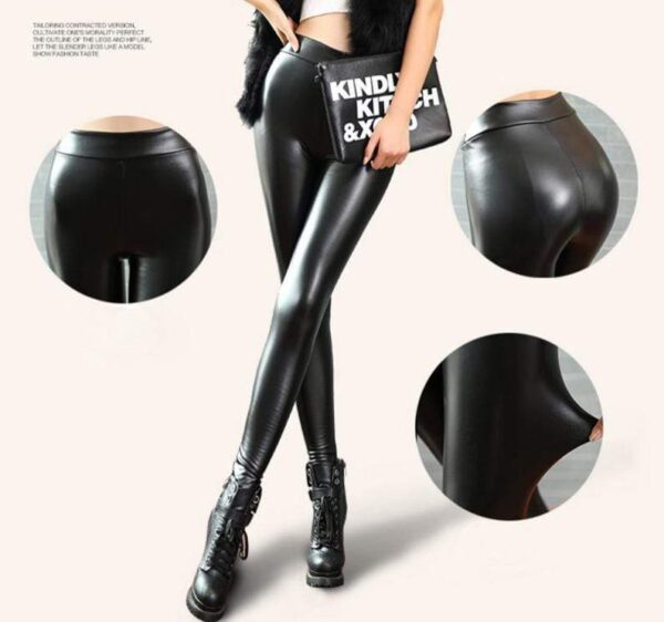 Kinky Cloth 200000865 High Waist Latex Leather Leggings