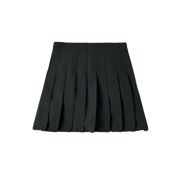 Kinky Cloth black / Asian size S High-waist Short Pleated Skirt