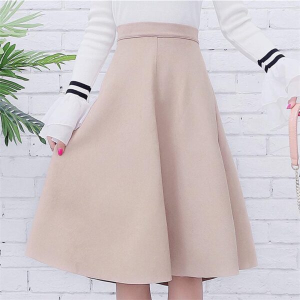 Kinky Cloth 349 High Waist Suede Midi Skirt