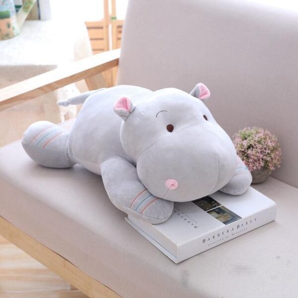 Kinky Cloth Stuffed Animal 28cm / Gray Hippo Stuffie