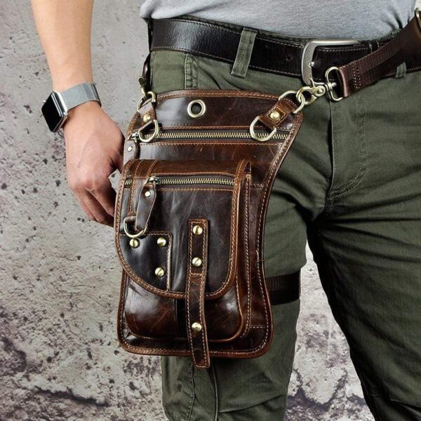 Kinky Cloth 380650 Coffee Hook Belt Waist Messenger Bag