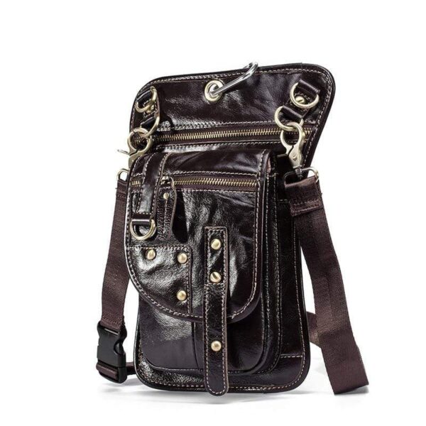 Kinky Cloth 380650 Dark Coffee Hook Belt Waist Messenger Bag