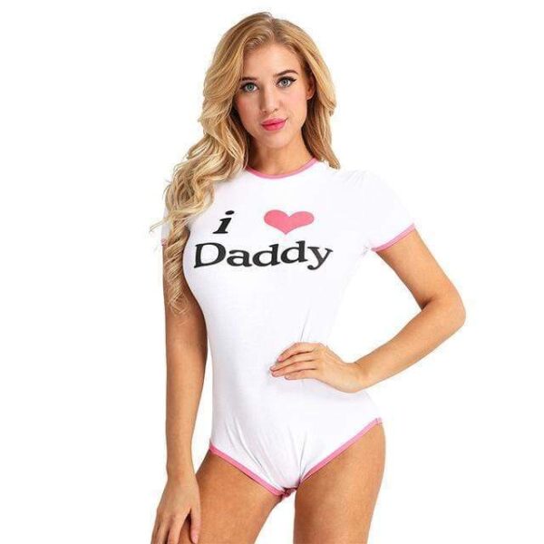 Kinky Cloth Bodysuit I ❤️ Daddy Onesie