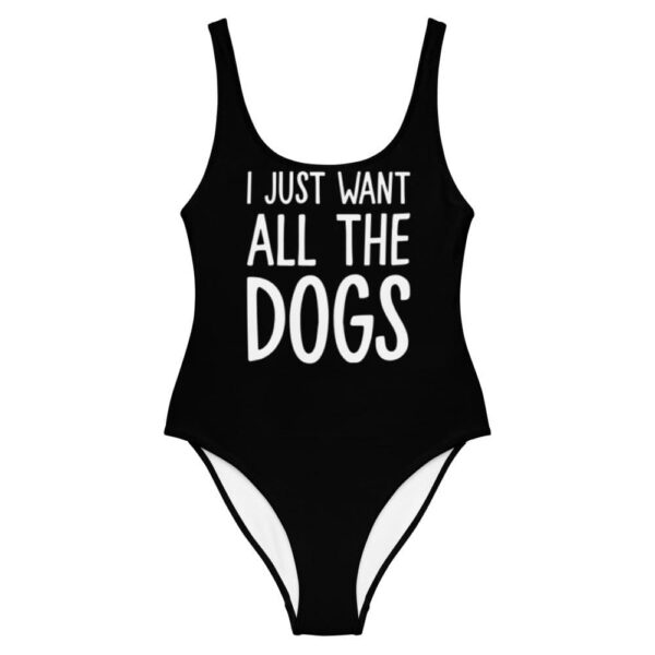 Kinky Cloth XS I Just Want All The Dogs One-Piece Swimsuit