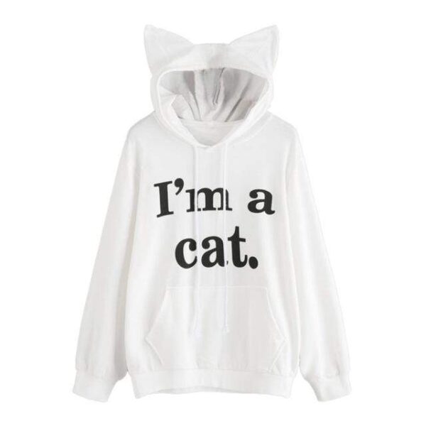 Kinky Cloth Hoodie White / XXXL I'm A Cat Hoodie