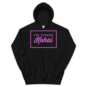 Kinky Cloth Black / S I'm Their Kohai Pink Hoodie