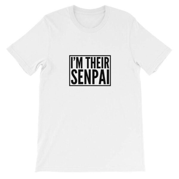 Kinky Cloth Top Crop Top - S / Black/ White Font I'm Their Senpai Top