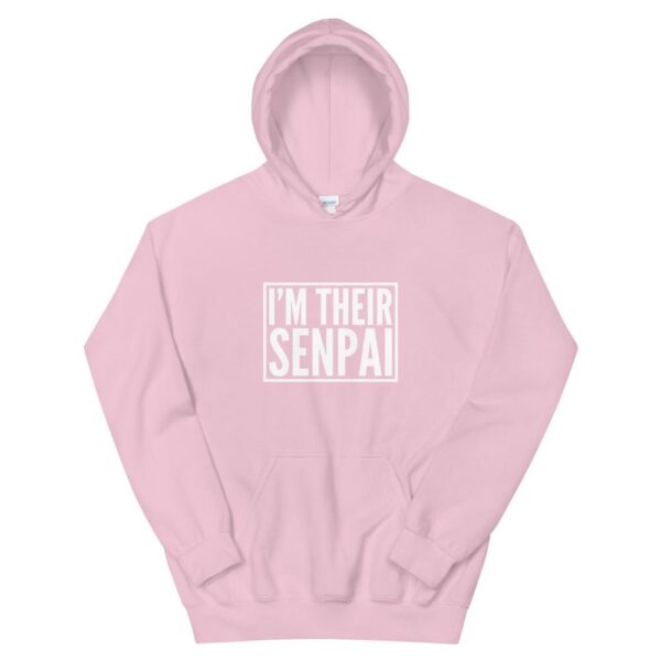 Kinky Cloth Light Pink / S I'm Their Senpai White Hoodie