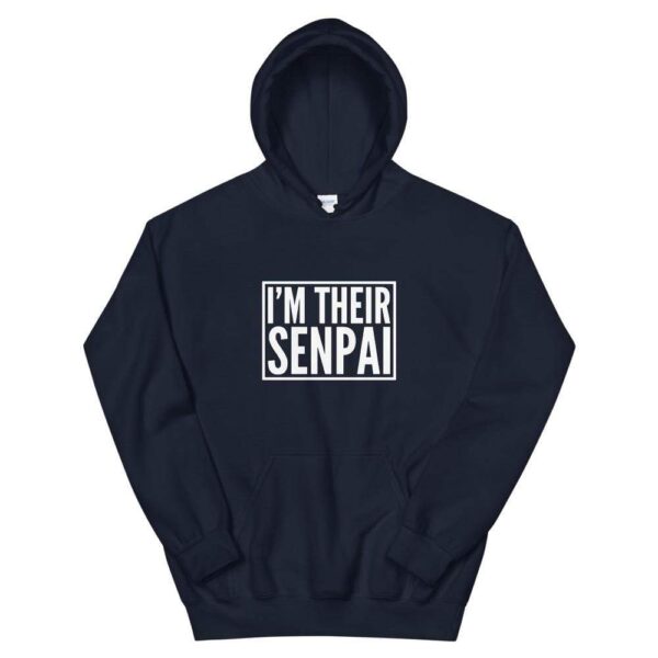 Kinky Cloth Navy / S I'm Their Senpai White Hoodie