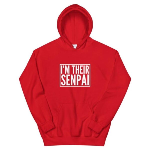 Kinky Cloth Red / S I'm Their Senpai White Hoodie