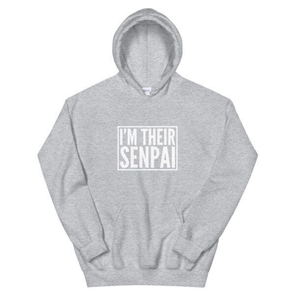 Kinky Cloth Sport Grey / S I'm Their Senpai White Hoodie