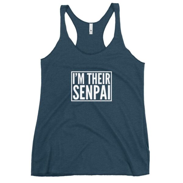 Kinky Cloth Indigo / XS I'm Their Senpai White Tank Top