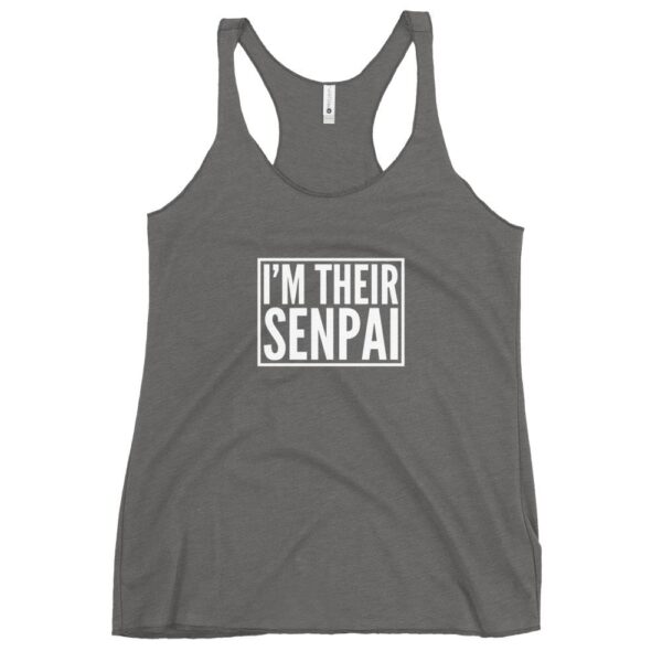 Kinky Cloth Premium Heather / XS I'm Their Senpai White Tank Top