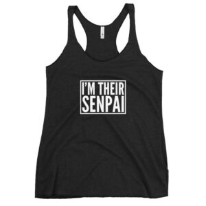 Kinky Cloth Vintage Black / XS I'm Their Senpai White Tank Top