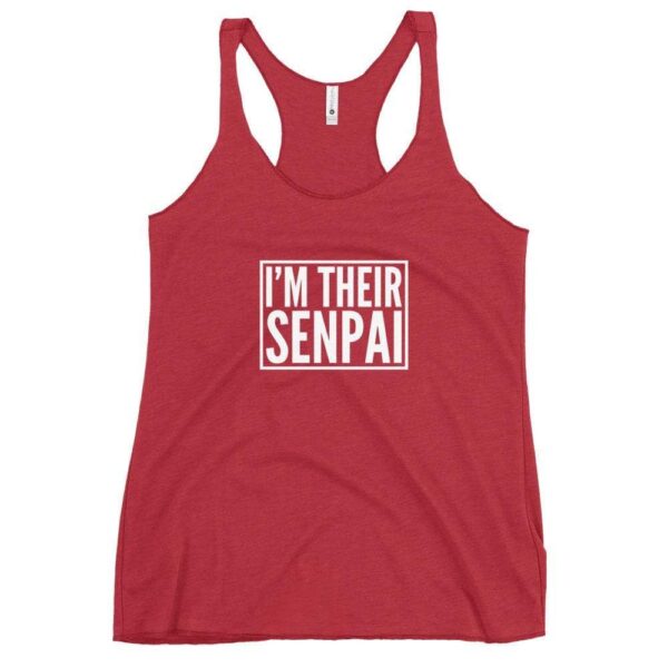 Kinky Cloth Vintage Red / XS I'm Their Senpai White Tank Top