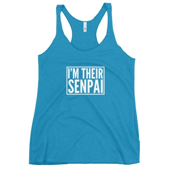 Kinky Cloth Vintage Turquoise / XS I'm Their Senpai White Tank Top