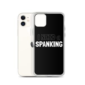 Kinky Cloth I Need A Spanking Gray And White IPhone Case