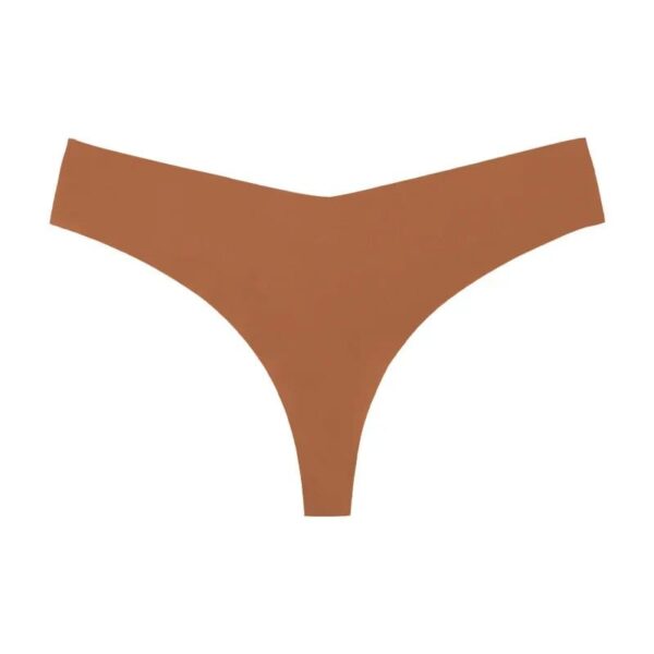 Kinky Cloth Brown / XS Ice Silk Thong  Panties